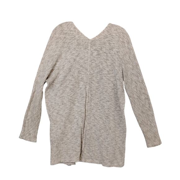 American Eagle Outfitters Marled Oatmeal Open Cardigan Size Medium Long Sleeve - Picture 4 of 6